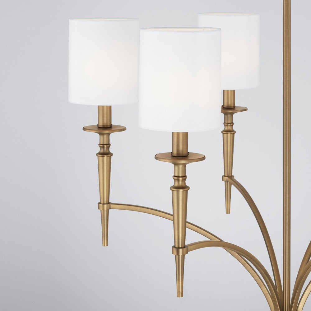 Erina Chandelier, Chandelier, Aged Brass