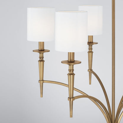 Erina Chandelier, Chandelier, Aged Brass