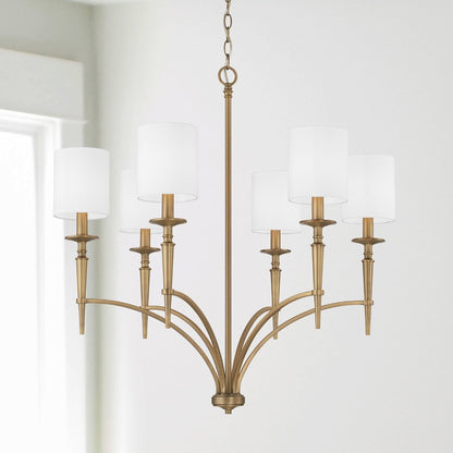 Erina Chandelier, Chandelier, Aged Brass