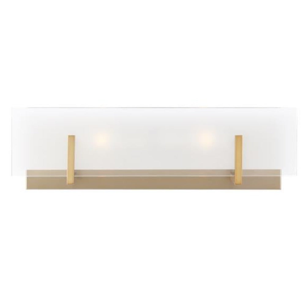 Sienna Two-Light Vanity, Sconce, Satin Brass