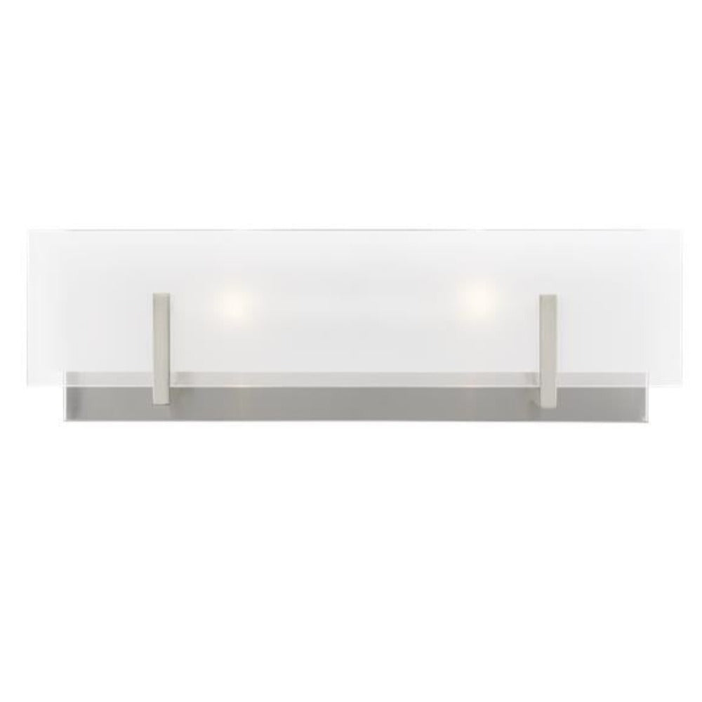 Sienna Two-Light Vanity, Sconce, Brushed Nickel