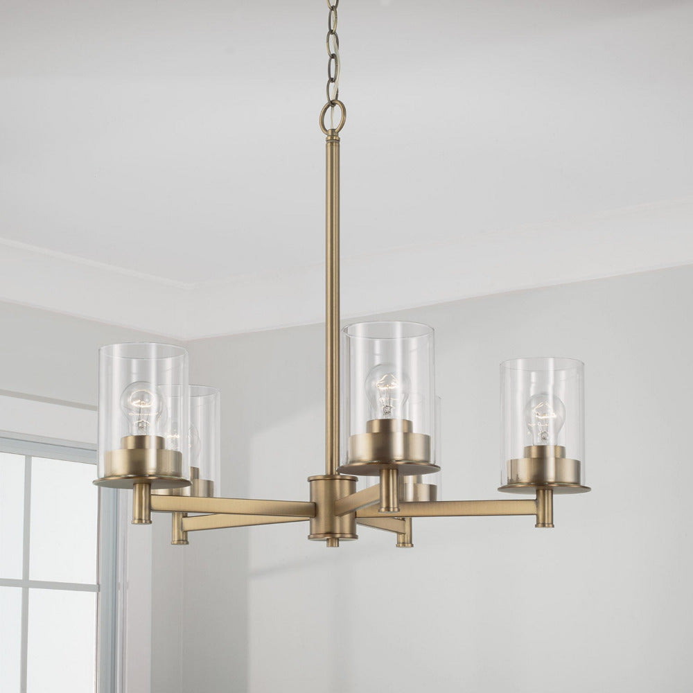 Joans Chandelier, Chandelier, Aged Brass