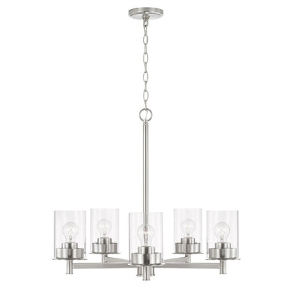Joans Chandelier, Chandelier, Brushed Nickel