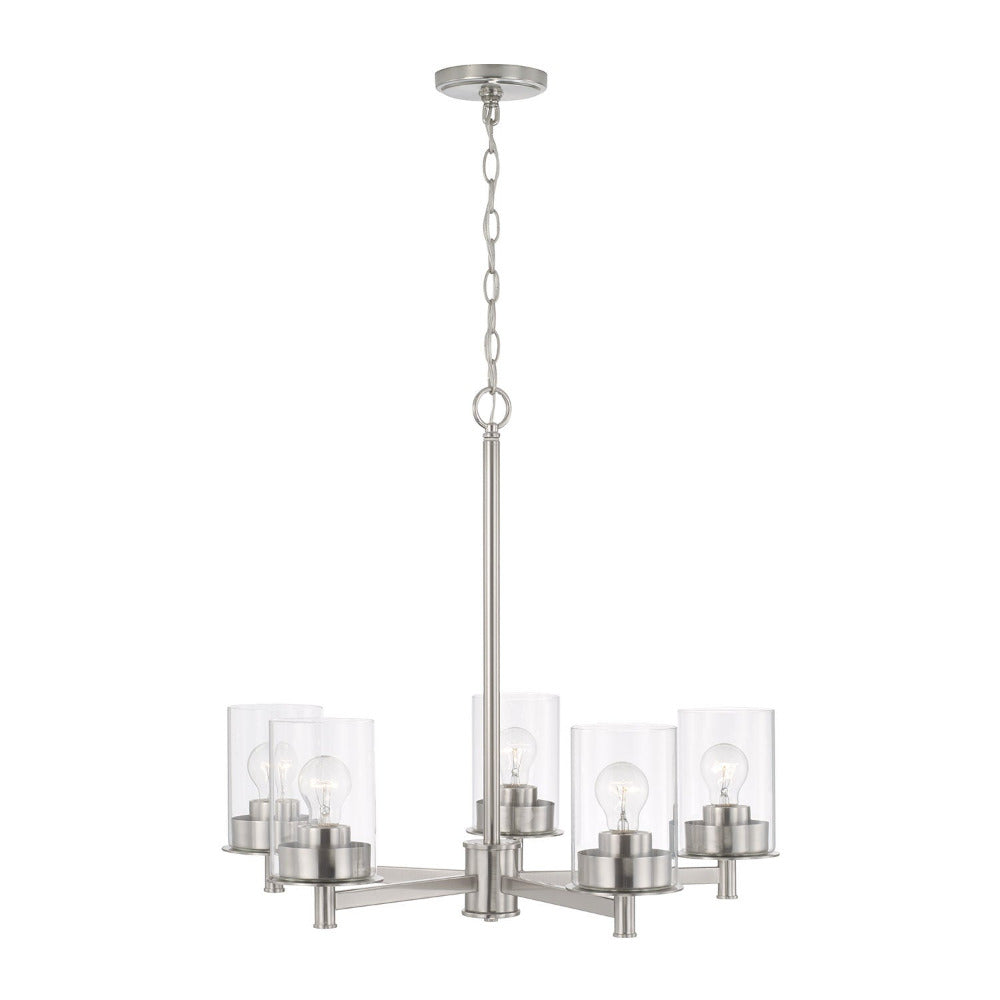 Joans Chandelier, Chandelier, Brushed Nickel