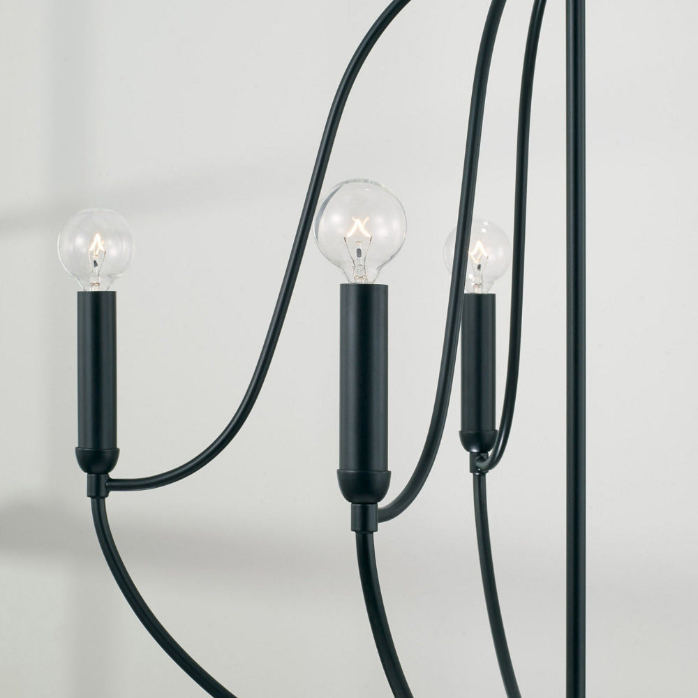 Susie Chandelier, Chandelier, Matte Black