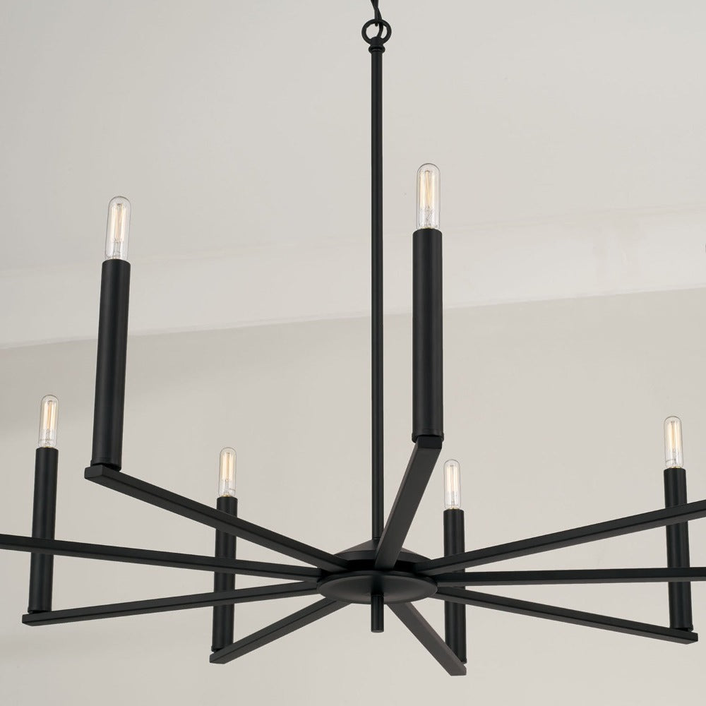 Finley Chandelier, Chandelier, Matte Black