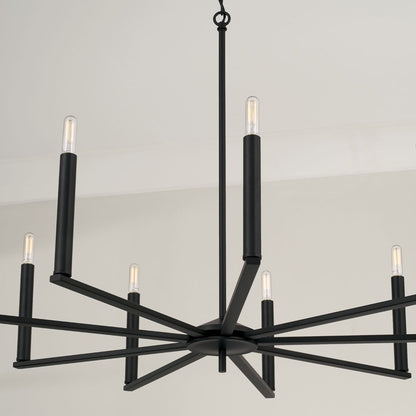 Finley Chandelier, Chandelier, Matte Black