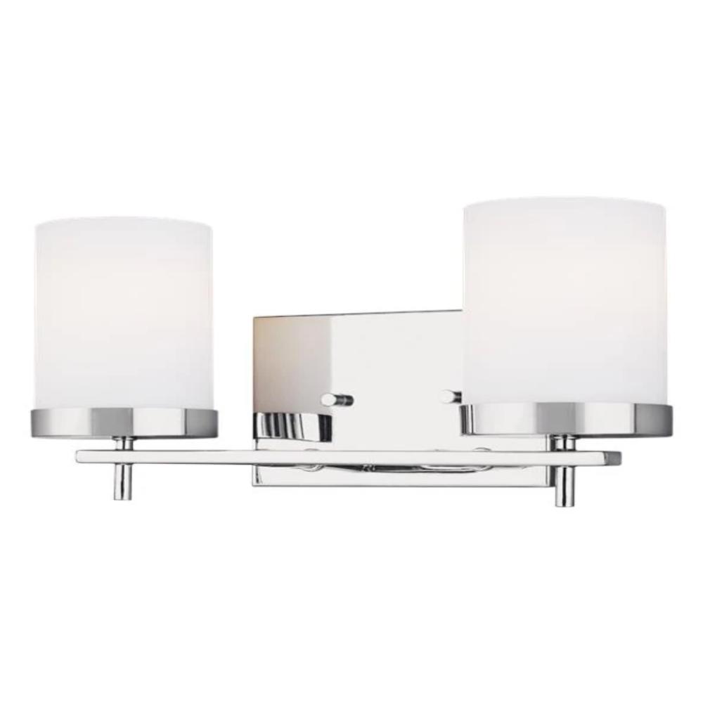 Huntington 2-Light Vanity, Vanity, Chrome
