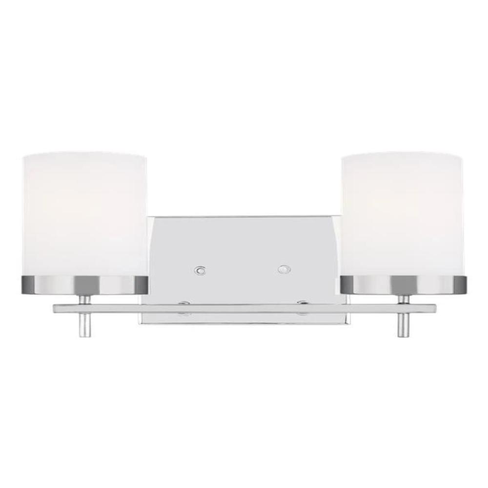 Huntington 2-Light Vanity, Vanity, Chrome