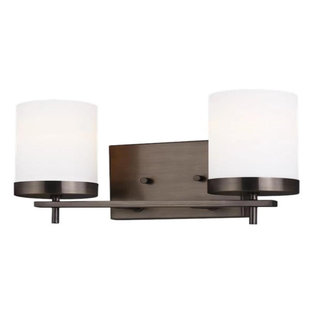 Huntington 2-Light Vanity, Vanity, Oil Brushed Bronze
