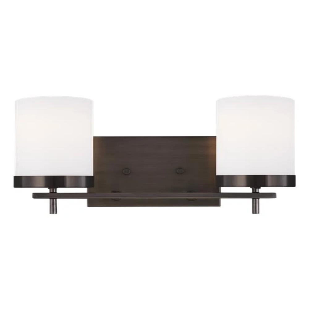 Huntington 2-Light Vanity, Vanity, Oil Brushed Bronze