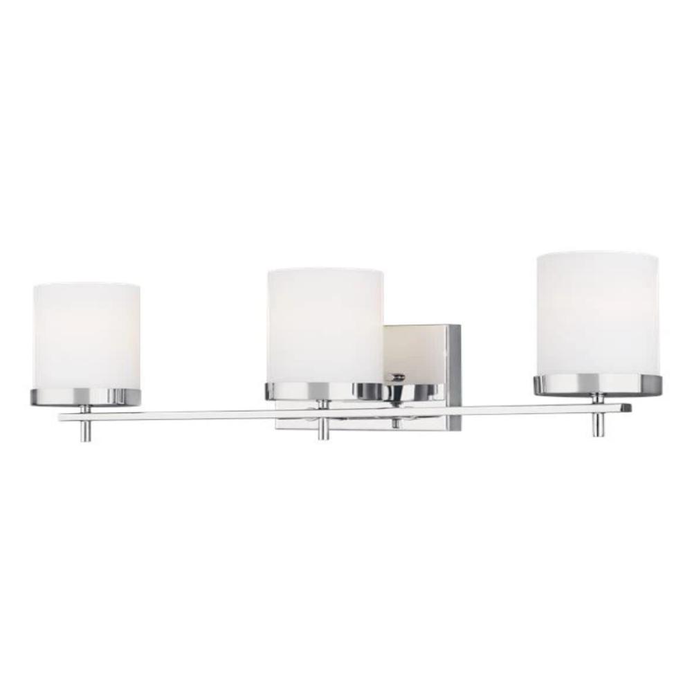 Huntington 3-Light Vanity, Vanity, Chrome