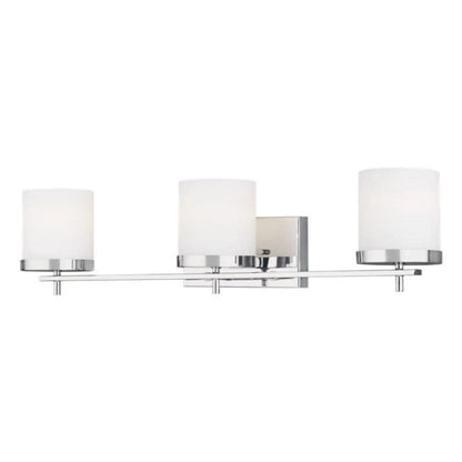 Huntington 3-Light Vanity, Vanity, Chrome
