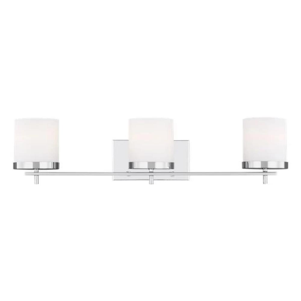 Huntington 3-Light Vanity, Vanity, Chrome