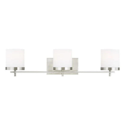 Huntington 3-Light Vanity, Vanity, Brushed Nickel