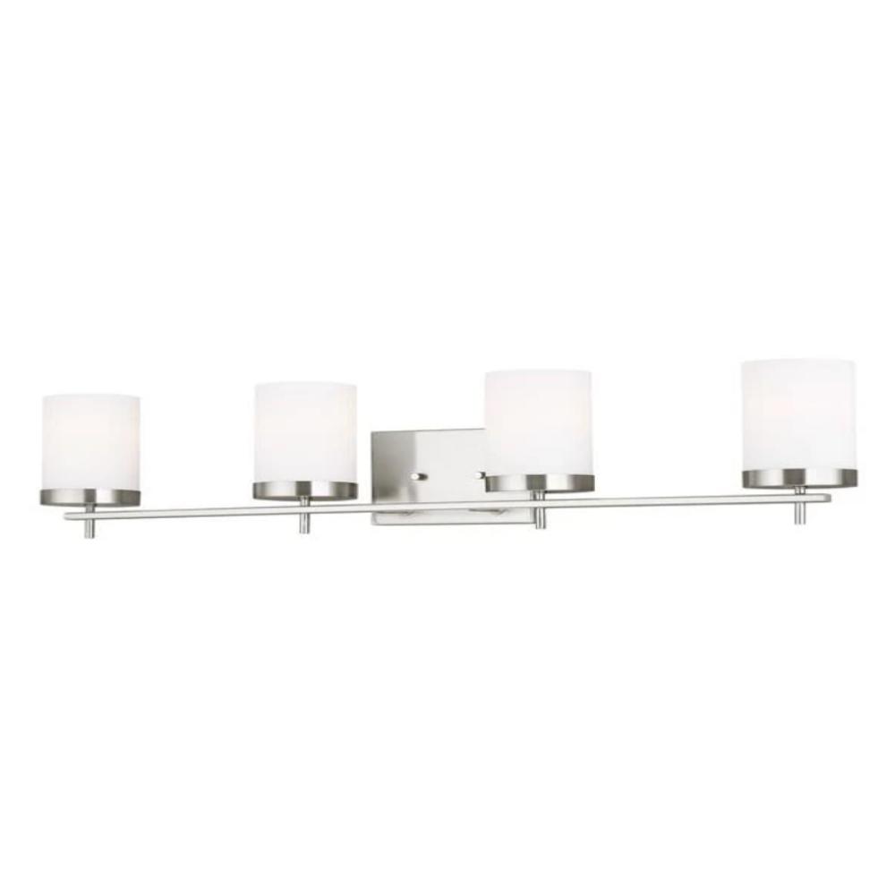 Huntington 4-Light Vanity, Brushed Nickel