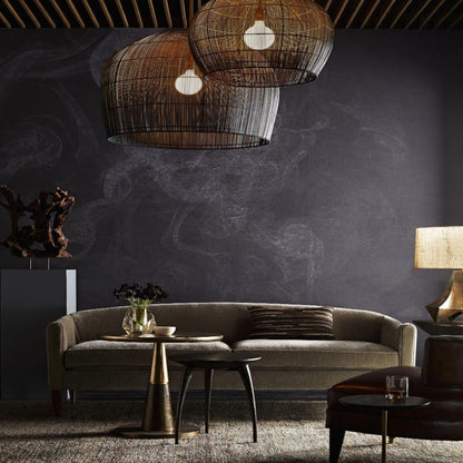 Lotte Pendant, Pendant, 	Natural and Black Ombre