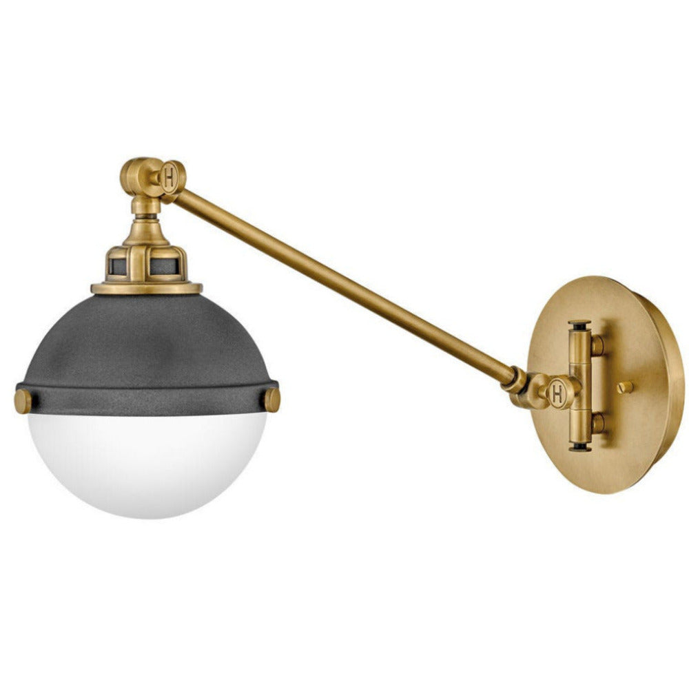 Drew Wall Sconce, Sconce, Aged Zinc