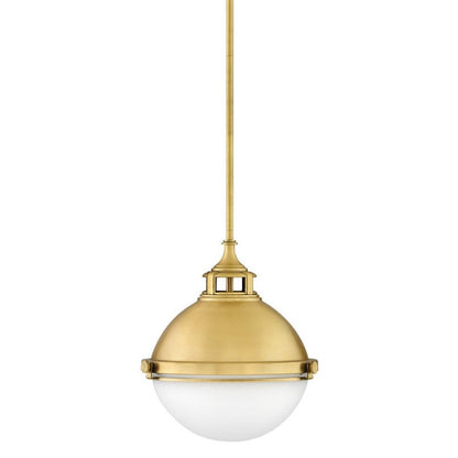 Drew Pendant, Pendant, Satin Brass