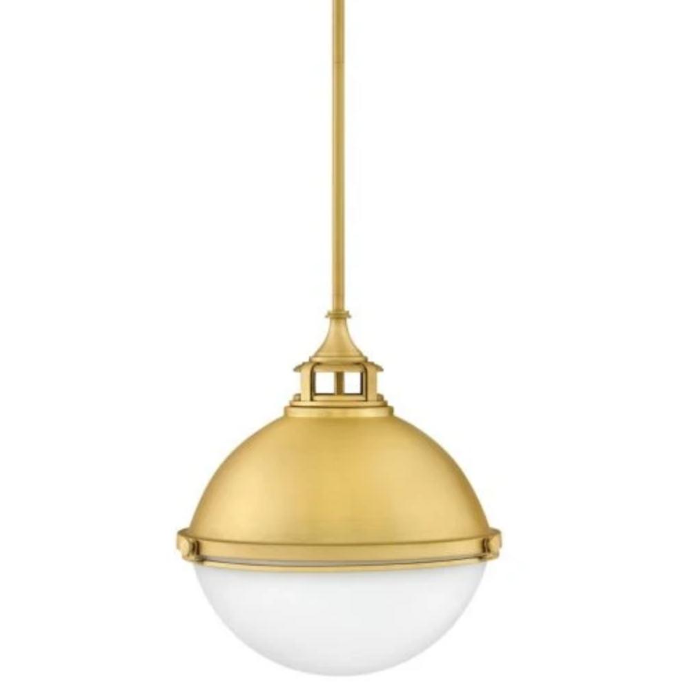 Drew Pendant, Pendant, Satin Brass