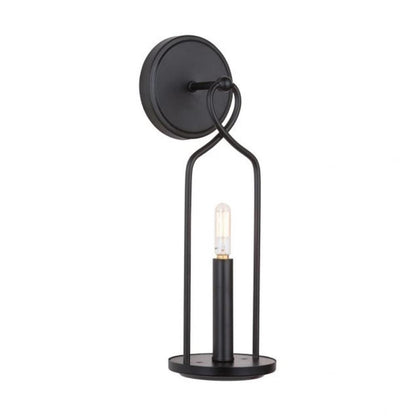 Sonnet Sconce, 1-Light Sconce, Matte Black