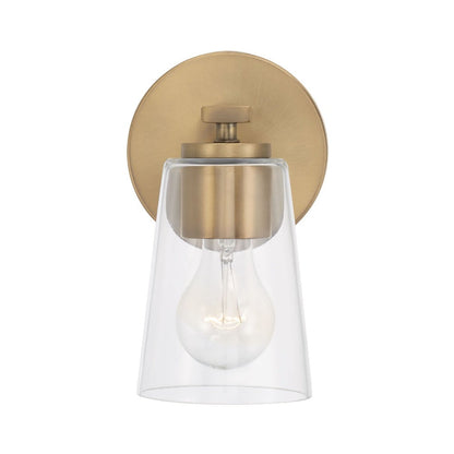 Finley 1-Light Vanity, Vanity, Aged Brass