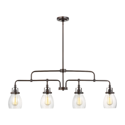 Belton Linear Chandelier, Chandelier, Bronze