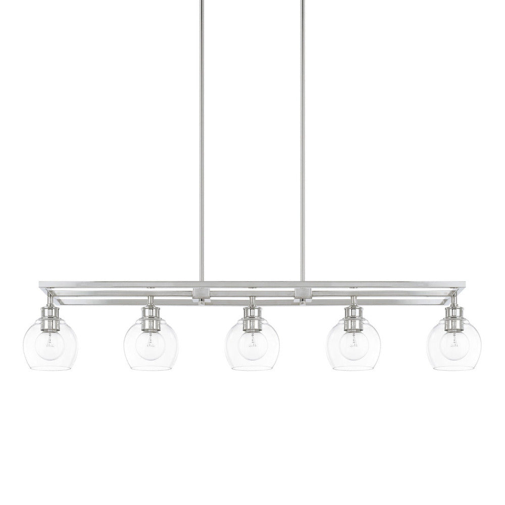 Syd Chandelier, Chandelier, Polished Nickel