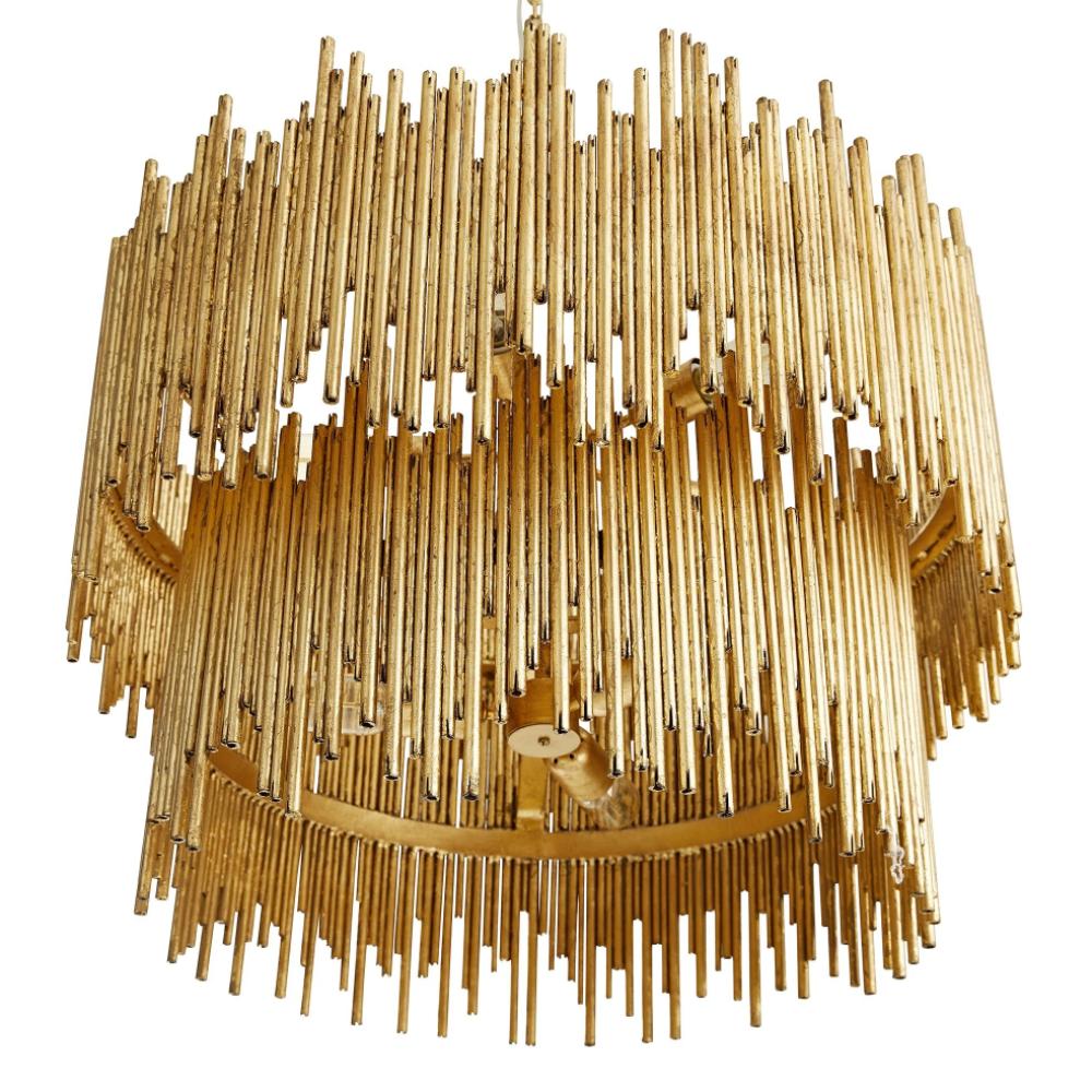 Merrin Pendant, Pendant, Gold Leaf