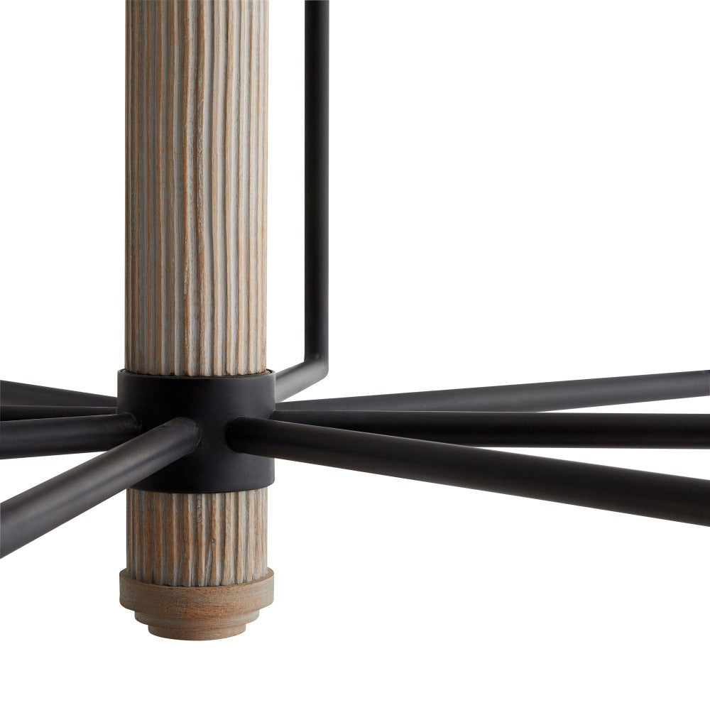 Orli Chandelier, Chandelier, Blackened Iron