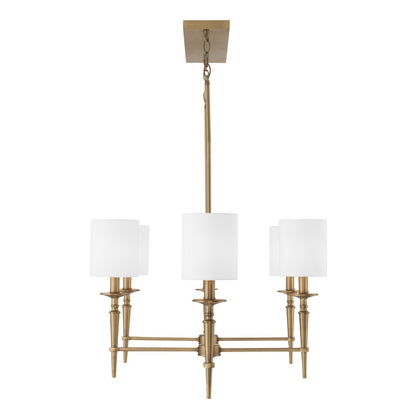 Erina Chandelier, Chandelier, Aged Brass
