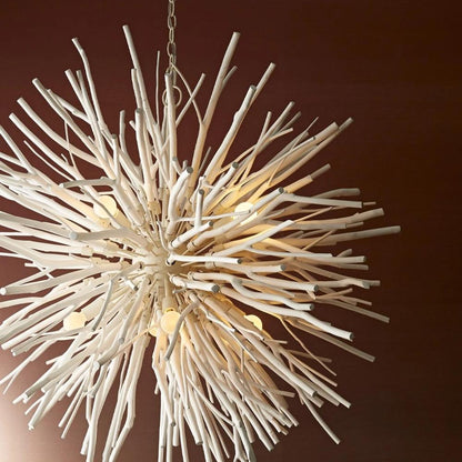 Enzo Chandelier, Chandelier, White Wash