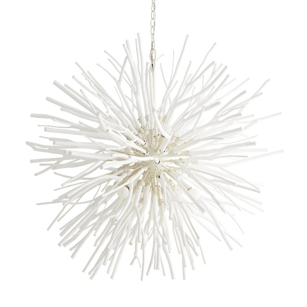 Enzo Chandelier, Chandelier, White Wash