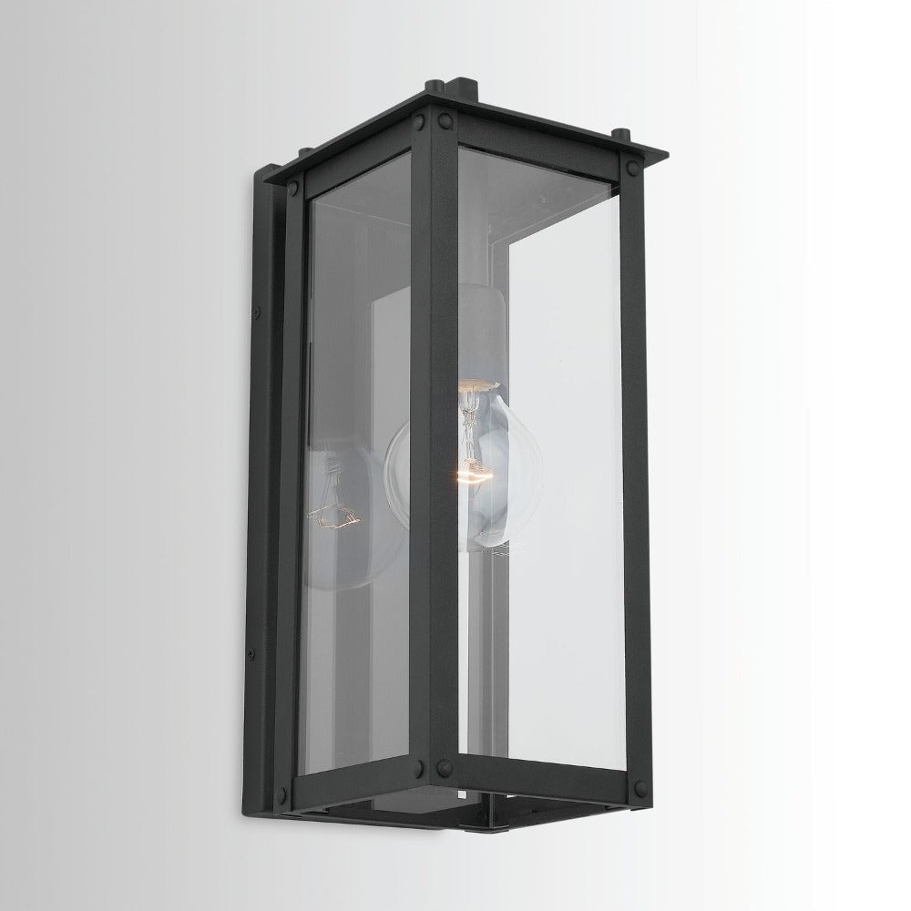 Maci 6" 1-light Outdoor Wall Lantern, Sconce, Black