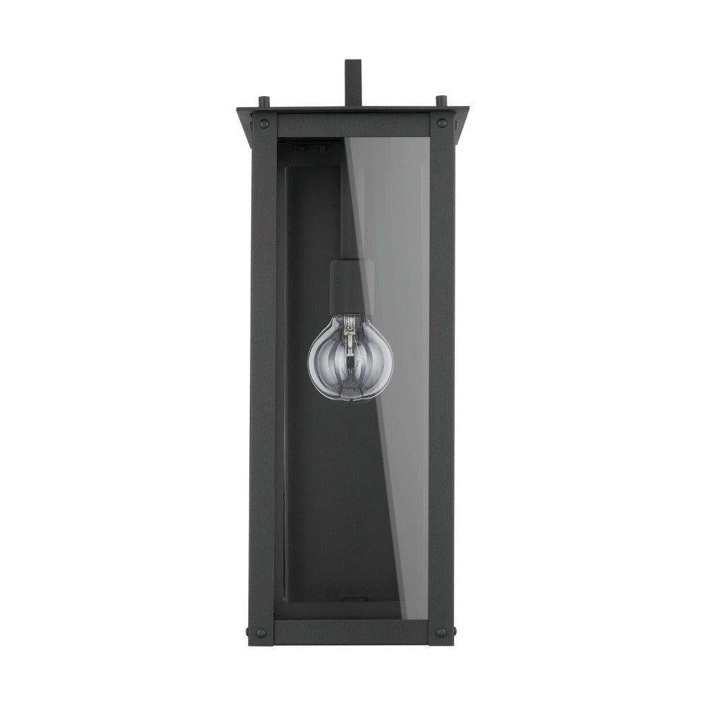 Maci 8" 1-light Outdoor Wall Lantern, Sconce, Black