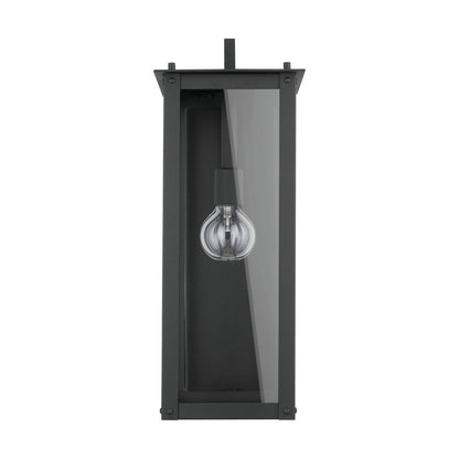 Maci 8" 1-light Outdoor Wall Lantern, Sconce, Black