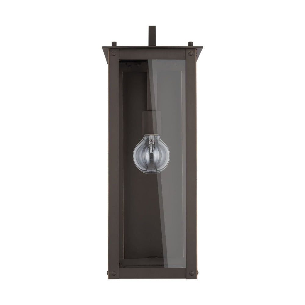 Maci 8" 1-light Outdoor Wall Lantern, Sconce, Oiled Bronze