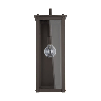 Maci 8" 1-light Outdoor Wall Lantern, Sconce, Oiled Bronze