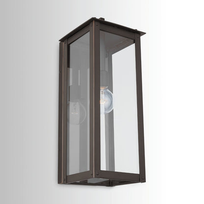 Maci 8" 1-light Outdoor Wall Lantern, Sconce, Oiled Bronze
