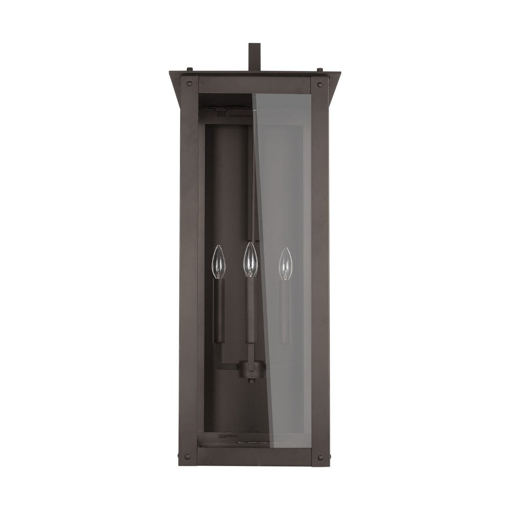 Maci 14" 4-light Outdoor Wall Lantern, Sconce, Oiled Bronze