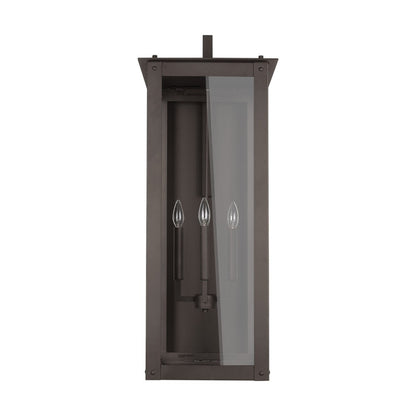 Maci 14" 4-light Outdoor Wall Lantern, Sconce, Oiled Bronze
