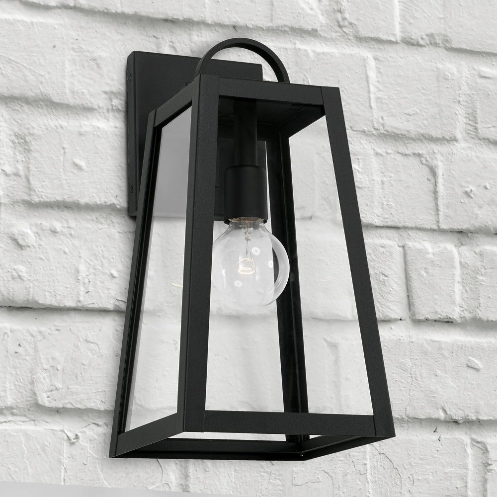 Andrew 1-light Outdoor Wall Lantern, Sconce, Black