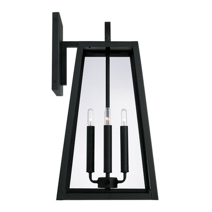 Andrew 4-light Outdoor Wall Lantern, Sconce, Black
