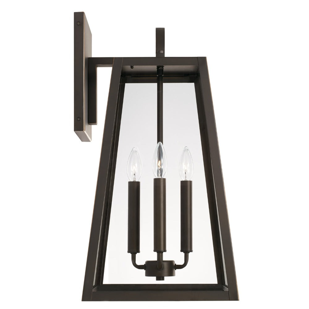 Andrew 4-light Outdoor Wall Lantern, Sconce, Oiled Bronze