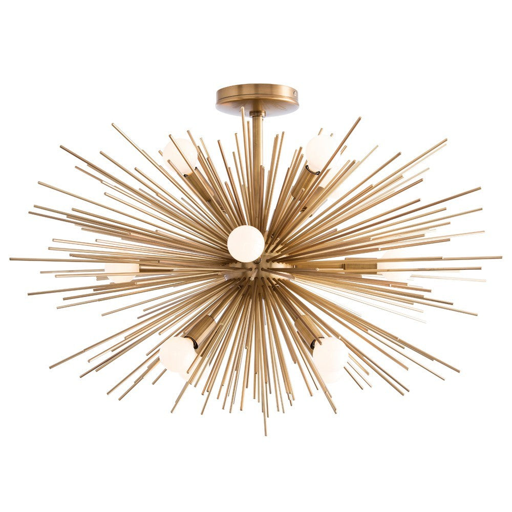 Zanadoo 12 Light Semi-Flush in Antique Brass by Arteriors Home 89967