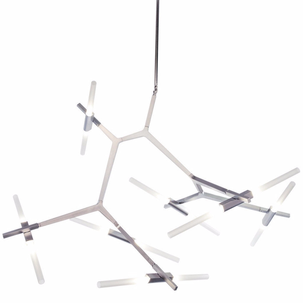 Modern LED Chrome San Vicente Blvd 14 light Sputnik Chandelier by Avenue Lighting HF8060-14-CH