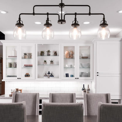 Belton Linear Chandelier in Heirloom Bronze, by Seagull Lighting, 6614504-782