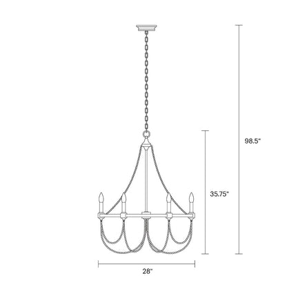 Farkas Chandelier, Chandelier, Scale Drawing