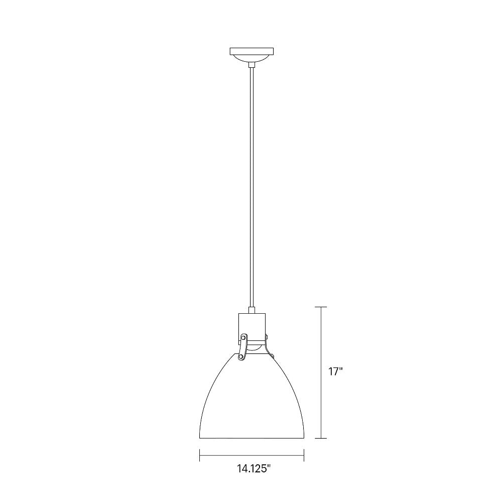 Banfield Pendant, Pendant, Scale Drawing