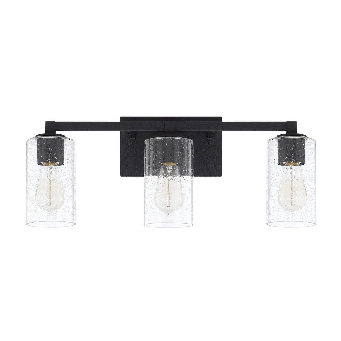 Capital Lighting 3 Light Ravenwood Vanity Light in Black Iron 119831BI-435